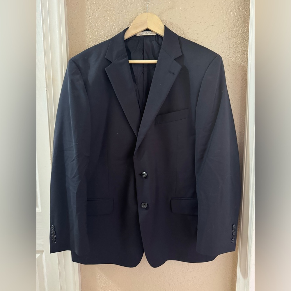 Joseph Abboud | 100% Wool | Men's Classic Black Blazer